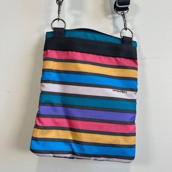 LeSportsac Kasey Crossbody Bag Multicolor 3 Zip Travel Purse Adjustable Strap - Picture 7 of 12